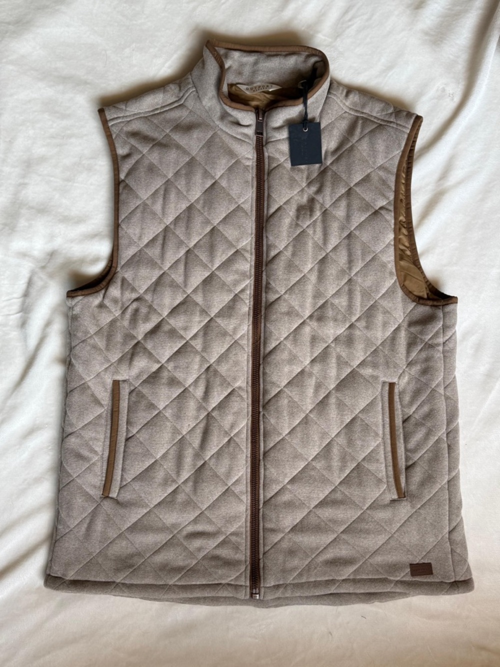 Outpost from the Buckle Quilted Sleeveless Zip Vest - Taupe